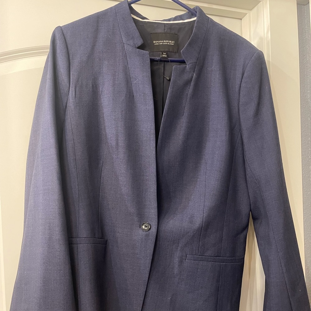 Banana republic suit jacket navy size 14